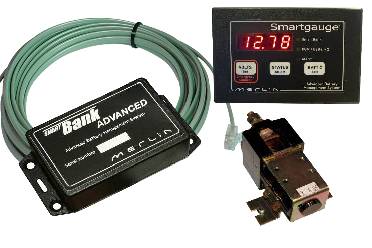 Merlin Smartbank 12V 200A 2 Battery With Gauge